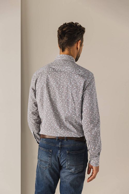 State Of Art Hemd Druck Multicolour Model / Achterkant