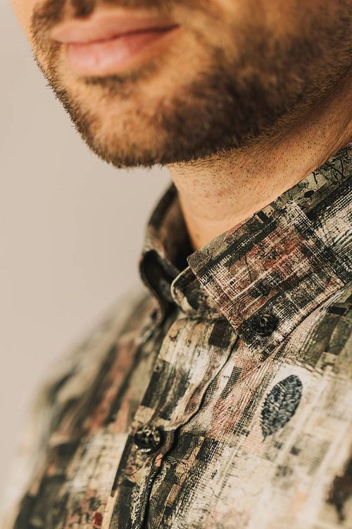 State Of Art Hemd Druck Multicolour Model / Detail
