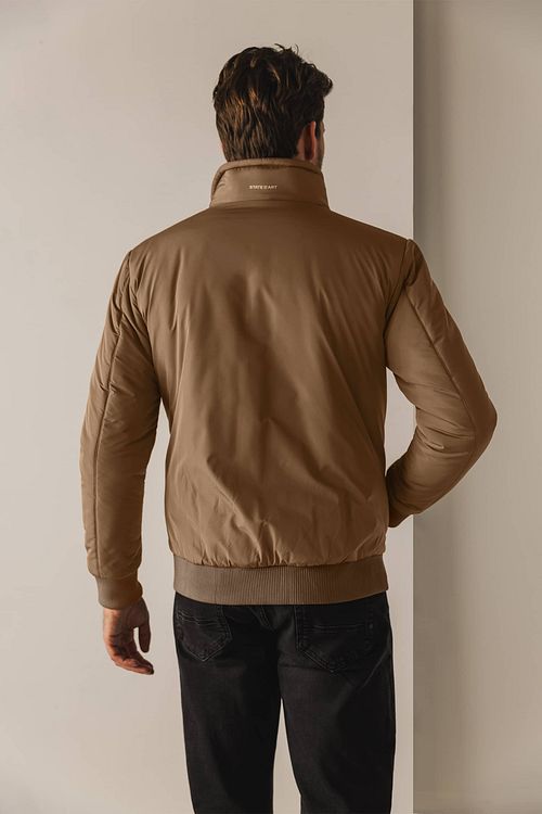 State Of Art Jas Puffed Bruin Model / Achterkant