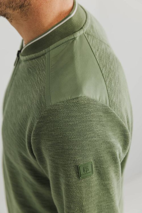State Of Art Vest Zip Groen Model / Detail