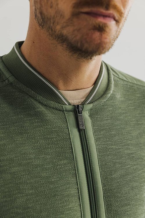 State Of Art Vest Zip Groen Model / Detail