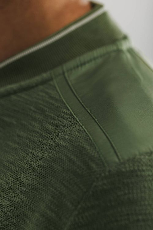 State Of Art Vest Zip Groen Model / Detail