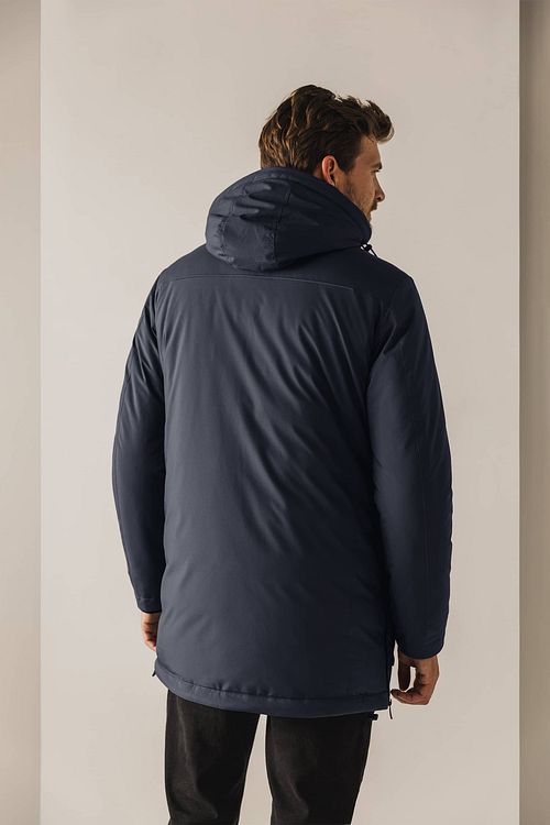State Of Art Manteau d'hiver Navy Model / Achterkant