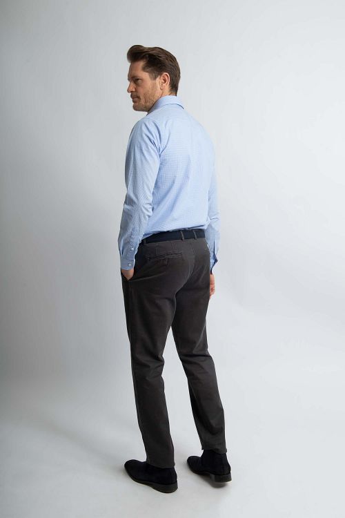 Steppin' Out Hemd Ruit Lichtblauw Model / Achterkant