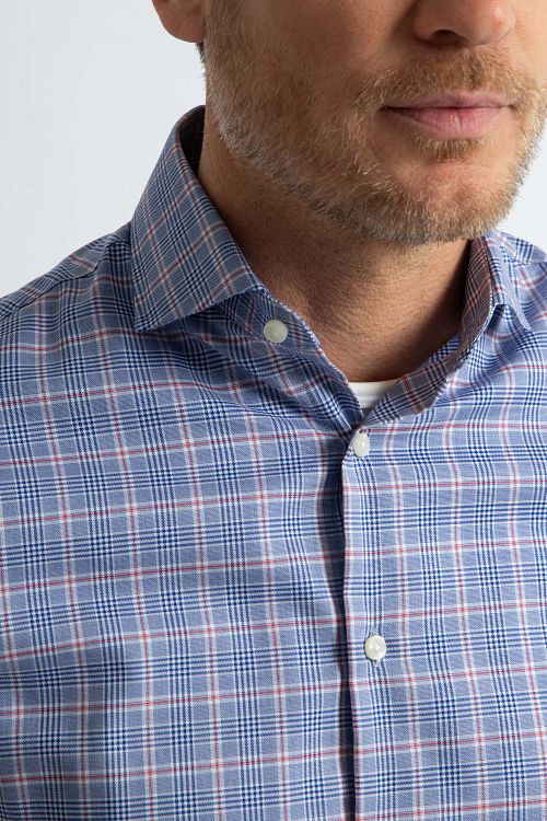 Steppin' Out Hemd Ruiten Blauw Model / Detail