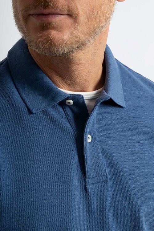 Steppin' Out Langærmet Polo PiquÃ© Klassisk Mørkeblå Model / Detail
