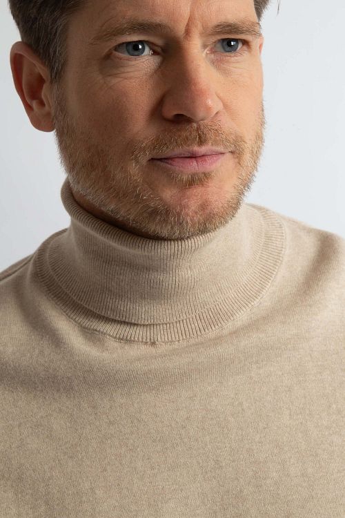 Steppin' Out Pullover Bomull Kaschmir Ivoire Model / Detail