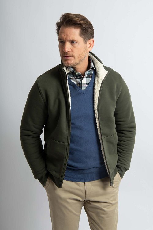 Steppin' Out Väst Teddy Grön Model / Voorkant