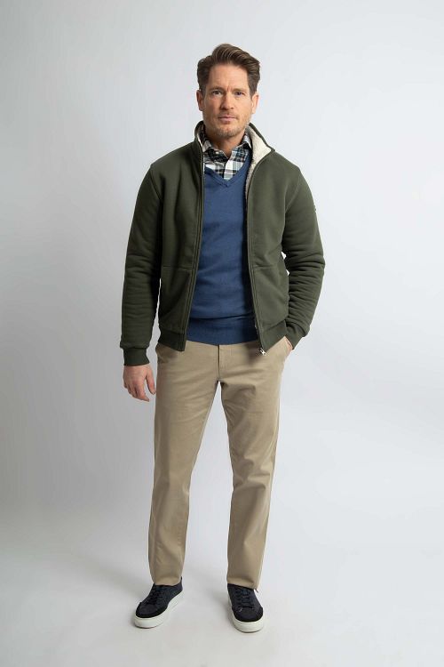 Steppin' Out Väst Teddy Grön Model / Voorkant