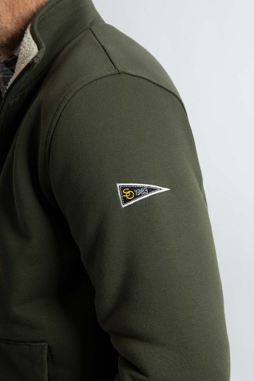 Steppin' Out Väst Teddy Grön Model / Detail