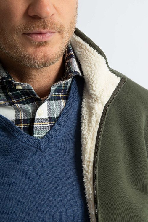 Steppin' Out Vestet Teddylue Grønn Model / Detail