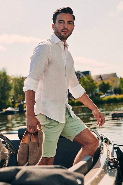 Suitable Barri Short Mintgrön Model / Voorkant med Bram