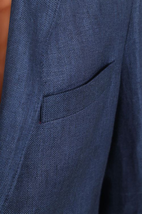 Suitable Blazer de lino Panama azul marino Product / Detail