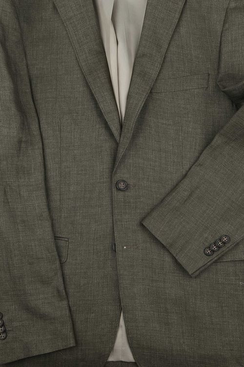 Suitable Blazer i Panamavævning i Olivengrøn Product / Detail