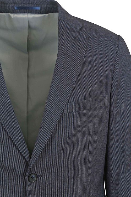 Suitable Blazer in lino a righe navy Product / Detail