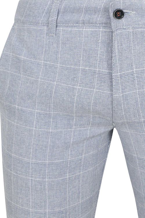 Suitable Chino Pico Rutemønster Lysblå Product / Detail