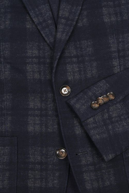 Colbert de jersey a cuadros Suitable Respect Flex en antracita Product / Detail