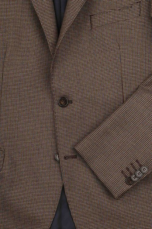 Suitable blazer de lana pied de poule marrón Product / Detail