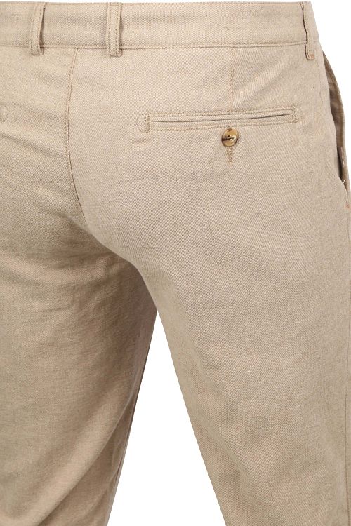 Suitable Chino Pico Pleat in flanella color sabbia Product / Detail