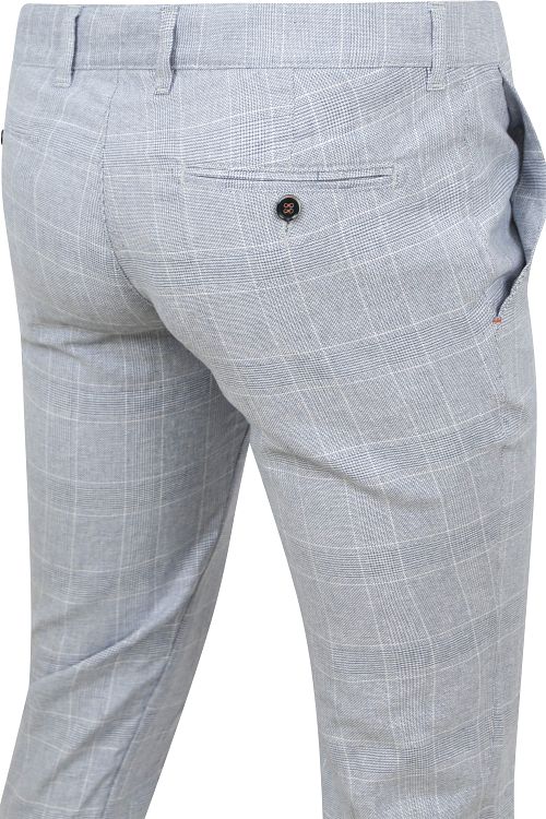 Suitable Chino Pico Rutmönster Ljusblå Product / Detail