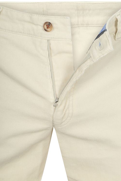Suitable chino Plato in velluto a coste color off white Product / Detail