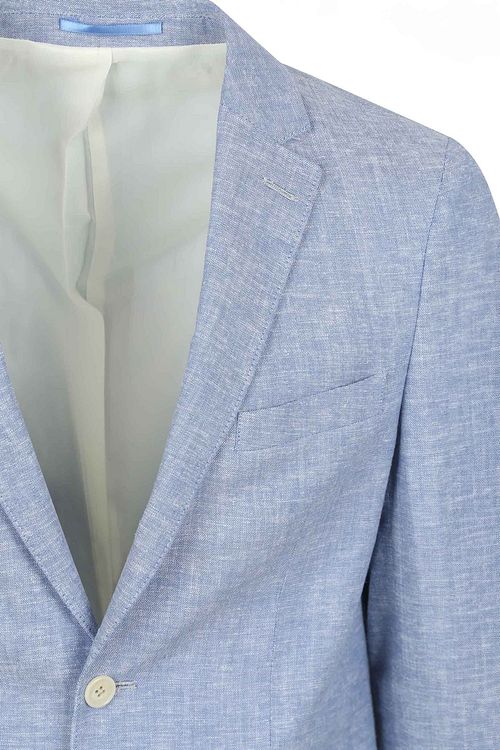 Suitable Blazer i Linned Panama Lyseblå Product / Detail