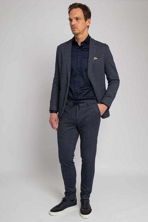 Suitable Colbert Fame Hanebenssort lagblå Model / Voorkant