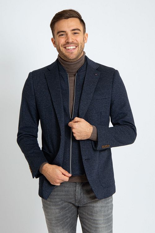 Suitable Colbert Inlay Lommer Navy Model / Voorkant met Bram