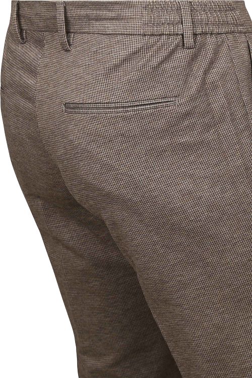 Suitable Das Pantalon Pied de Poule Marron Product / Detail