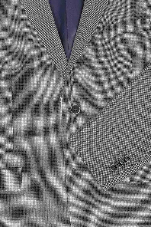 Suitable Dress Lucius Birdseye Wool Grey Product / Detail