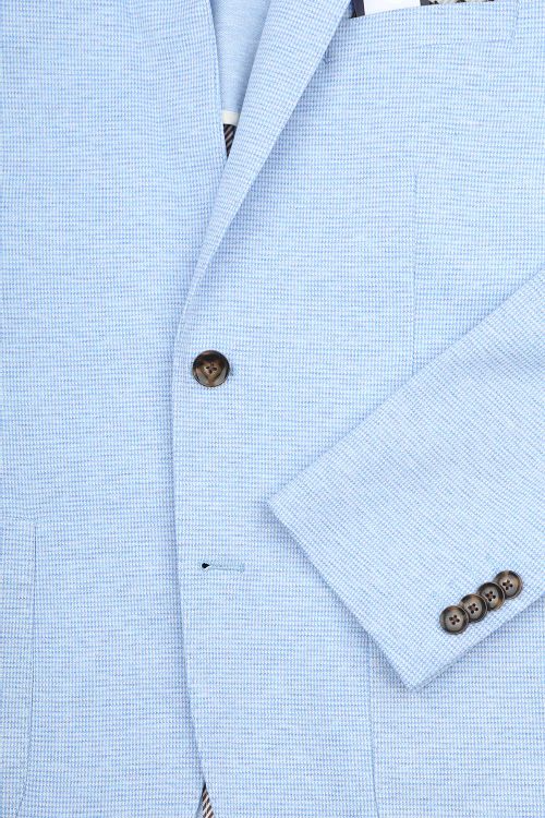 Suitable Blazer Face Print Lysblå Product / Detail