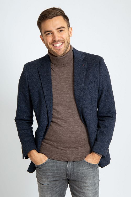 Suitable Dressjakke med Innleggslommer Marineblå Model / Voorkant