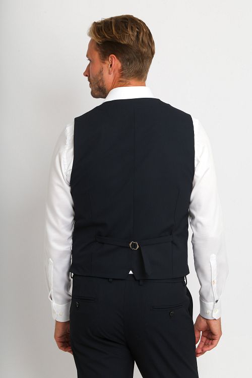Passer fint til bassengfesten! Suitable BASE Gilet Navy Product / Achterkant