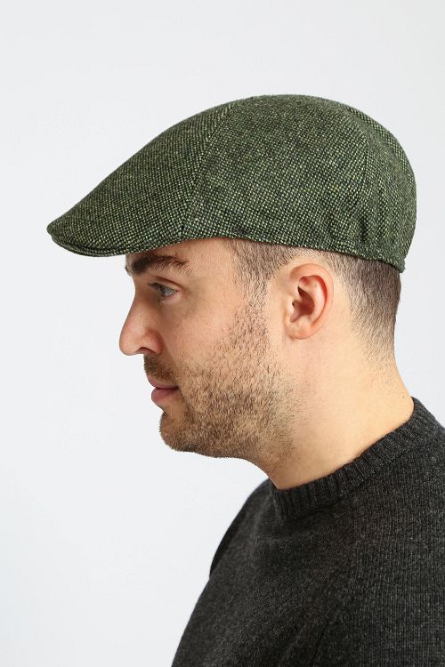 Suitable Flat Cap Vert Model / Zijkant