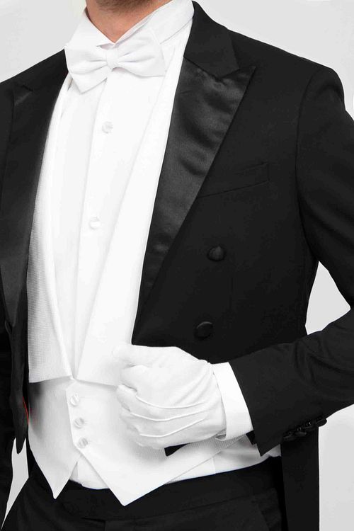 Galla Handske Hvid Model / Voorkant