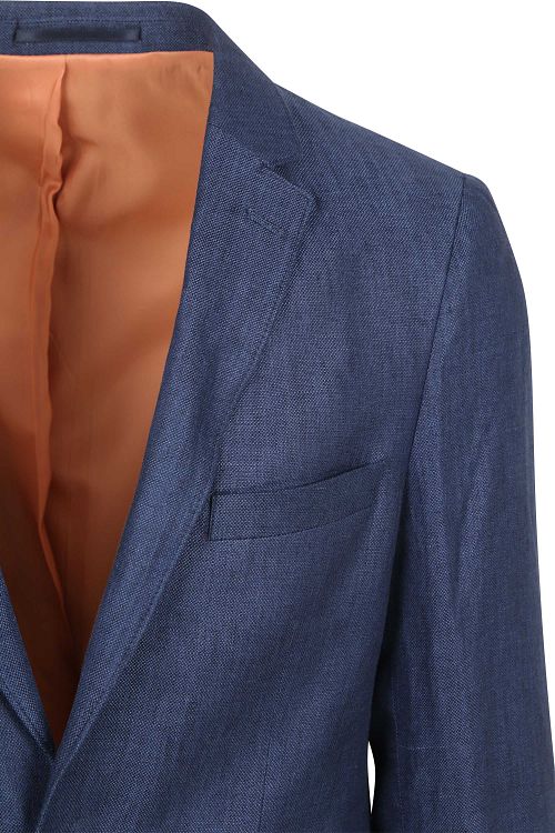 Blazer in lino Panama Suitable blu navy Product / Detail