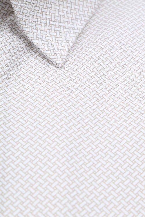 Suitable Shirt 261-5 Beige Print Product / Detail