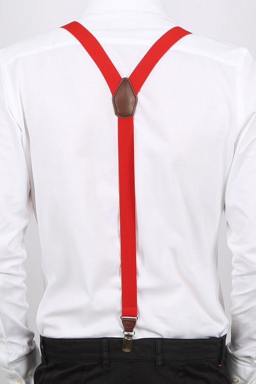 Suitable Hosenträger Rot Model / Achterkant