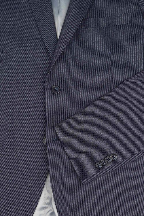 Suitable Blazer i Stripete Lin Navy Product / Detail