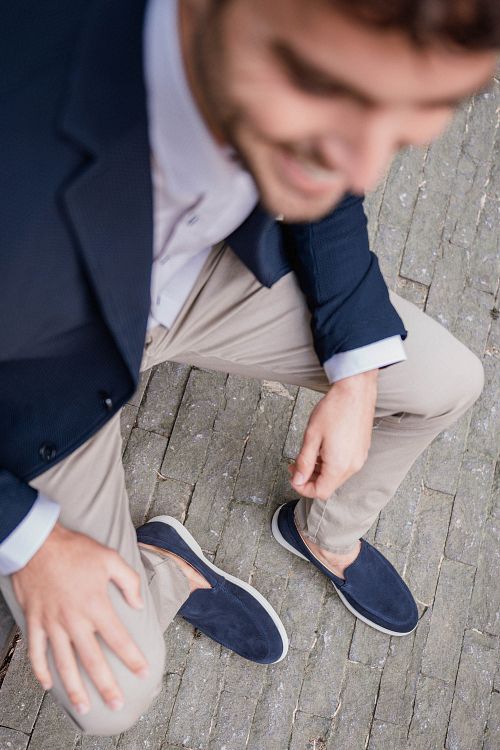 Suitable Loafers Navy Model / Sfeerbeeld