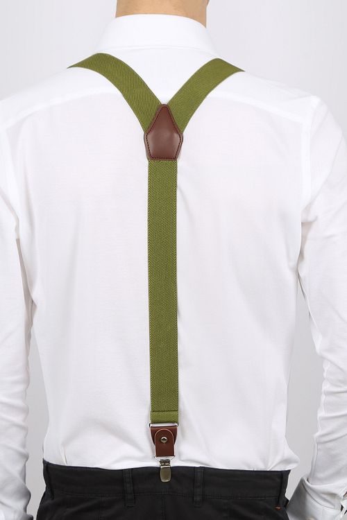 Suitable Luxe Hosenträger Grün Model / Achterkant