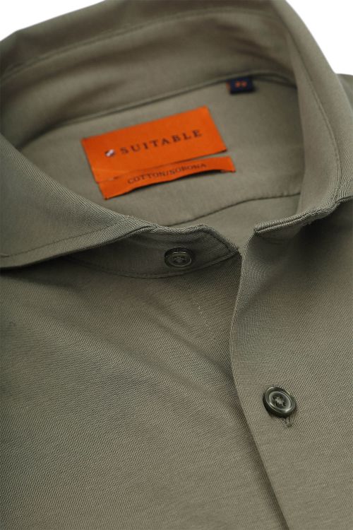 Suitable Sorona Overhemd Olijfgroen Product / Detail