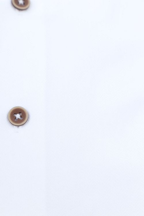 Suitable Herringbone Overhemd Wit Product / Detail