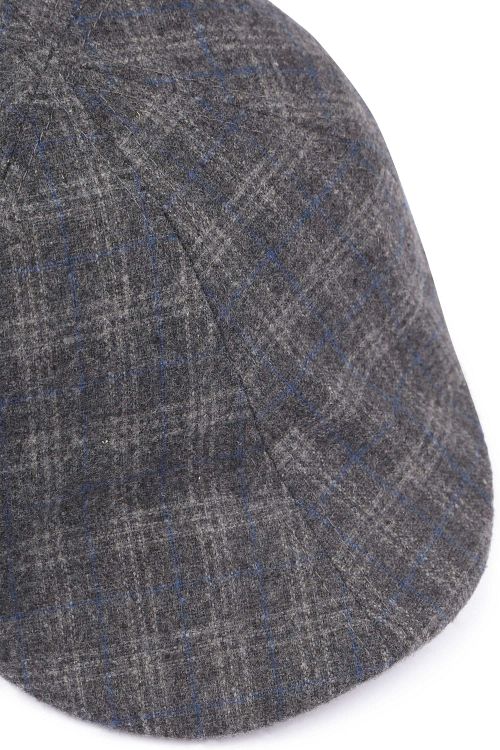 Suitable Peaky Cap Woven Check Grå Product / Detail