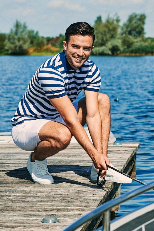 Suitable Balky Polo Navy Model / Voorkant med Bram