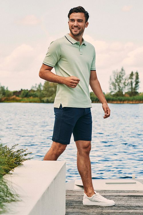 Suitable Respekt Polo Tip Ferry Lysegrønn Model / Voorkant med Bram