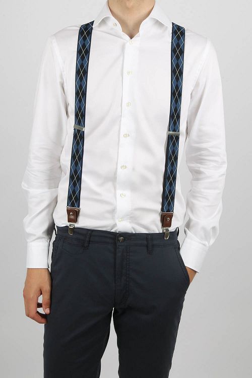 Suitable Luxe Seler Rutet Mørkeblå Model / Voorkant