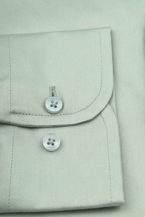 Suitable Satin Stretch Skjorte Grøn Product / Detail