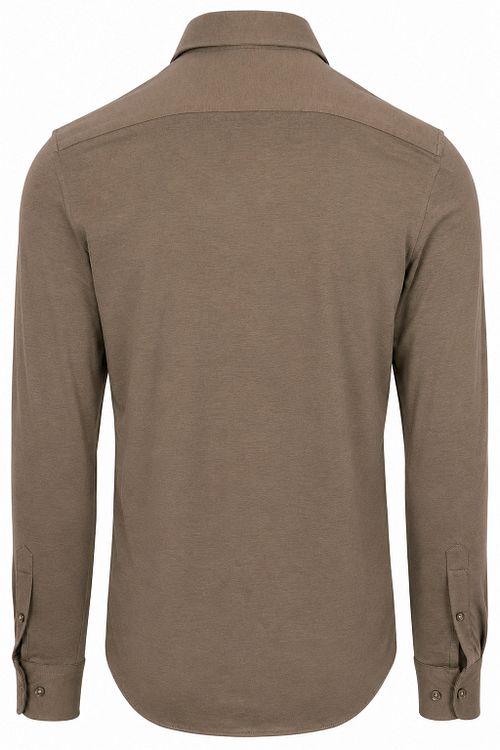 Suitable Sorona Overhemd Dark Taupe