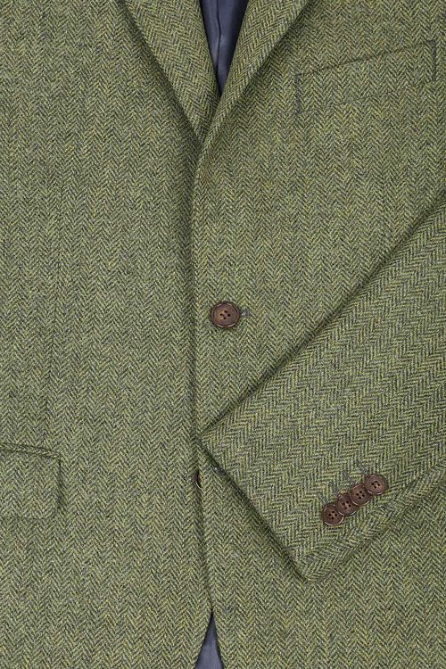 Suitable Tweed Kavaj Herringbone Grön Product / Detail